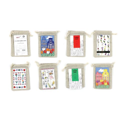 Linnedpose med blomsterløg - Billede 2